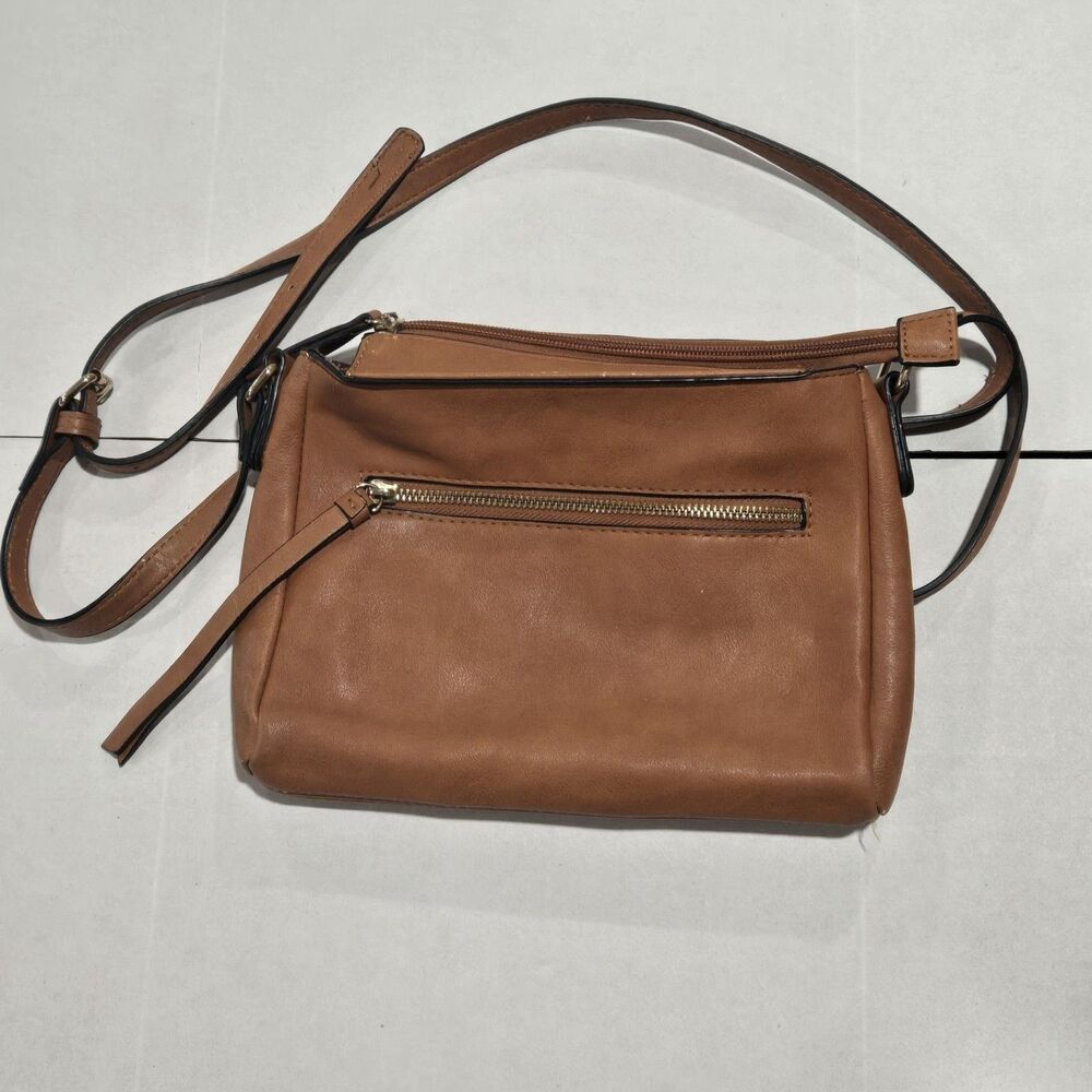 Anna Field Large Tan Faux Leather Bag. Pristine Condition Shoulder Strap 15"